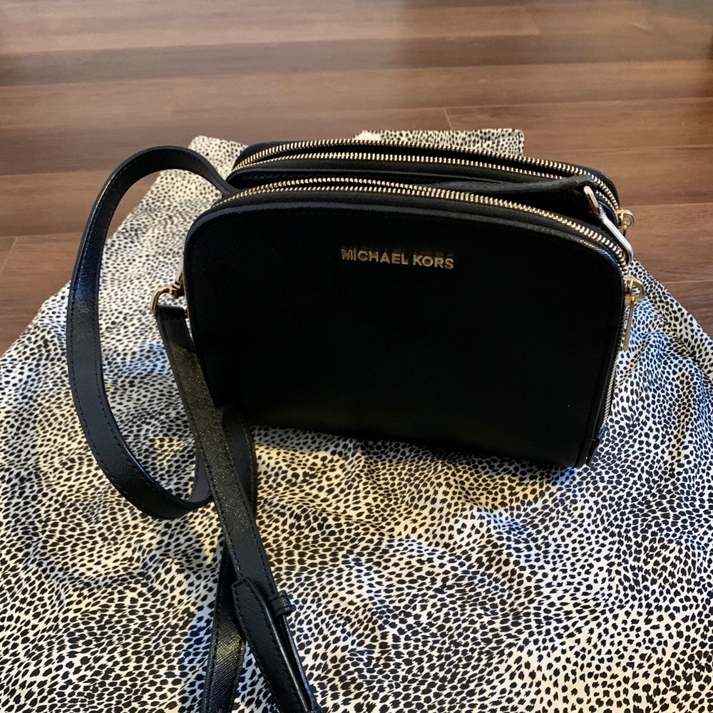 Michael Kors black crossbody bag